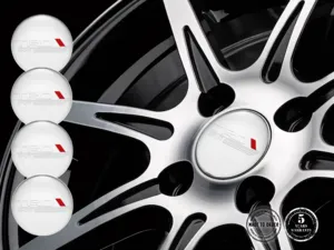 Toyota TRD Resin Domed Stickers Hub Cap Logo Style